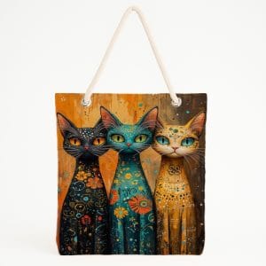 Çiçekli Şeker kafatası baskılı kültürel renkli plaj Çantası (kopya)