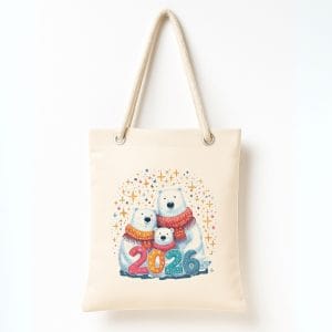 Hediyelik Kutup Ailesi Omuz Çantası